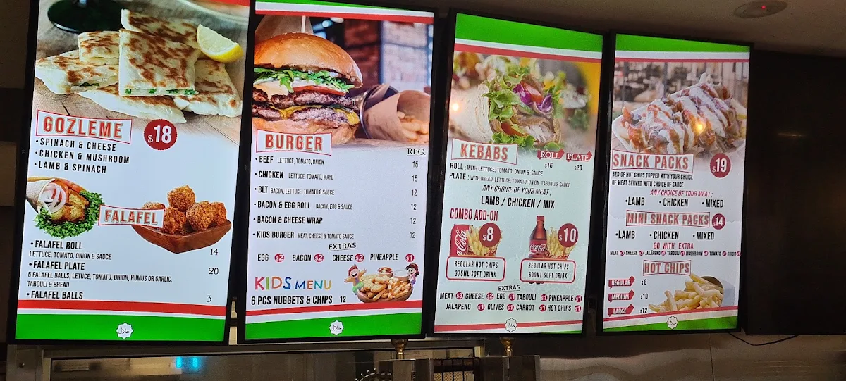Menu, Master Kebabs North Boambee Valley