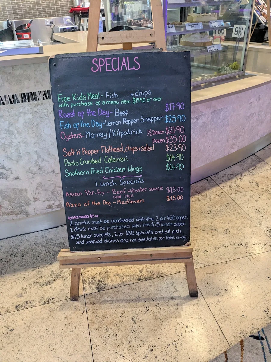 Menu, Stafford Tavern