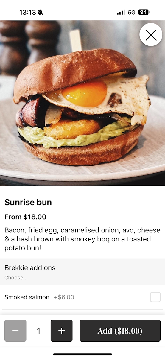 Menu, Finn & Co Cafe Emu Plains