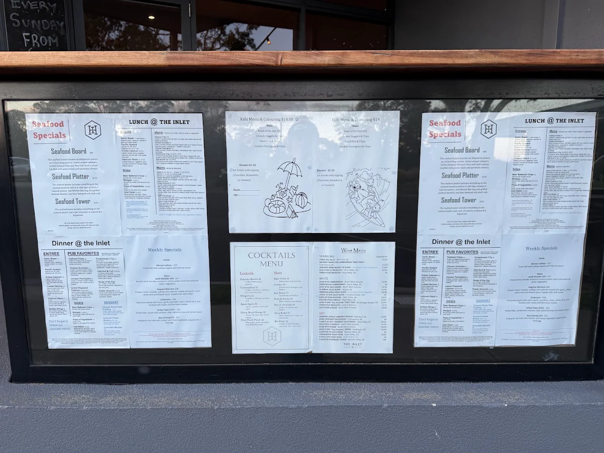 Menu, The Inlet Hotel