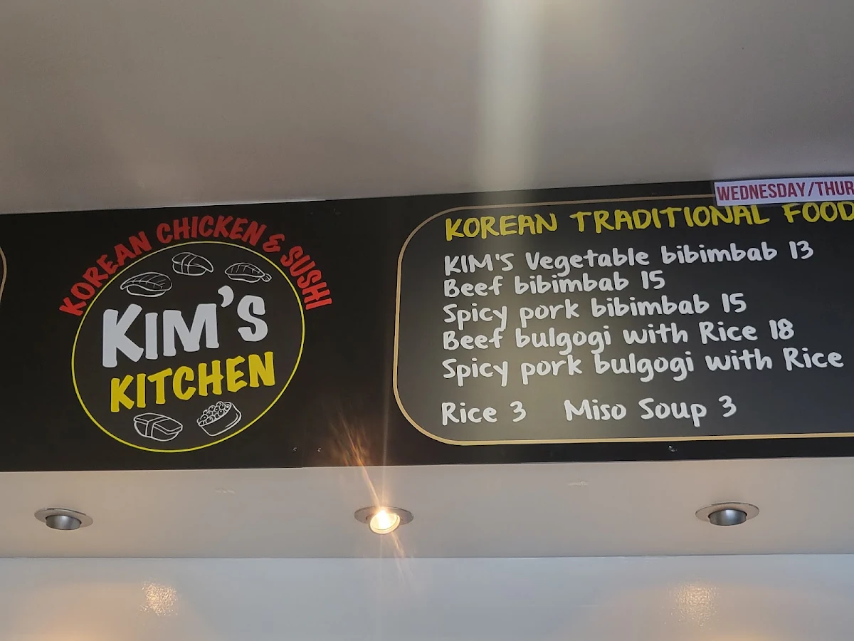 Menu, Kim's Kitchen Mudgee