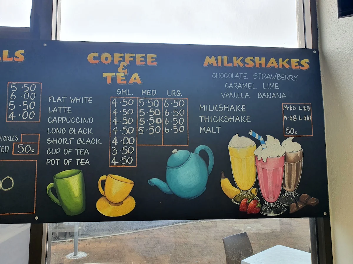 Menu, Country Mile Café