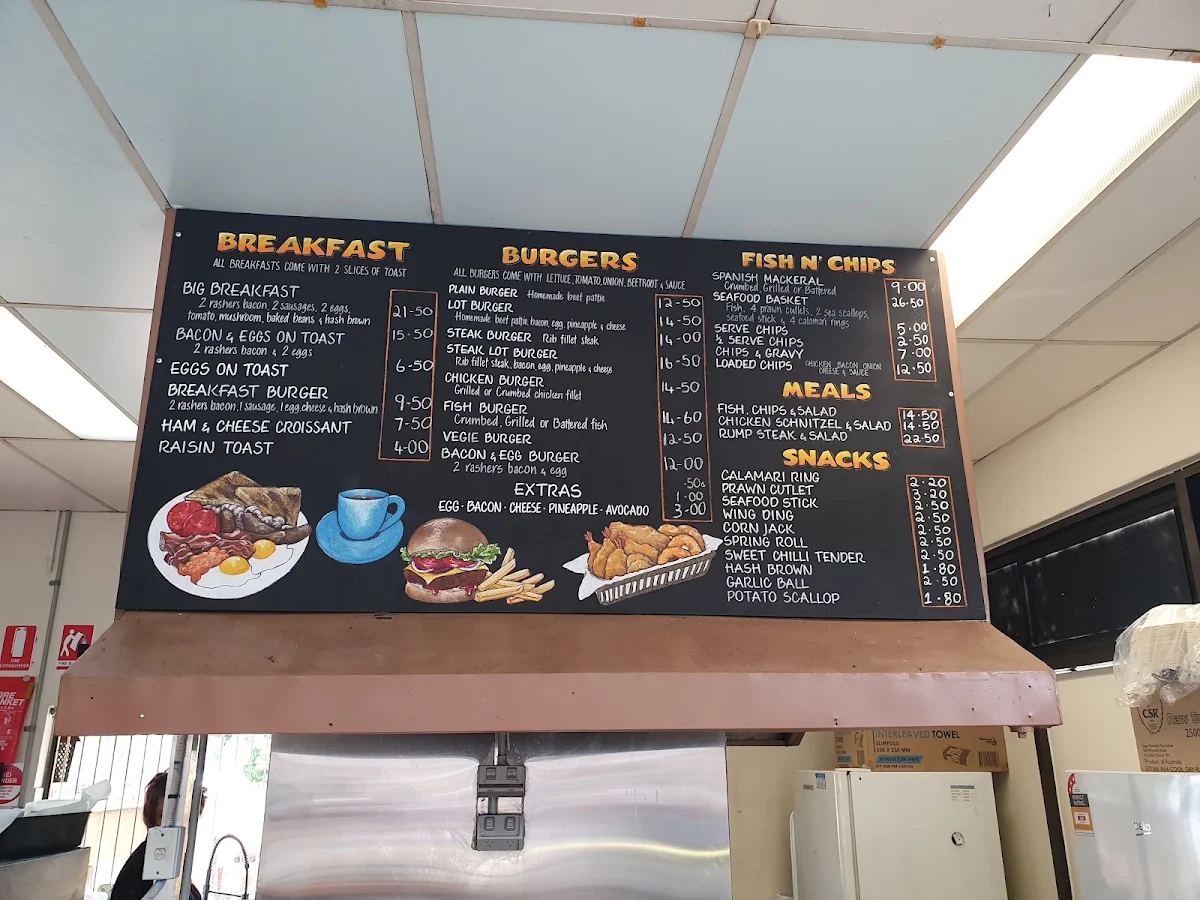 Menu, Country Mile Café
