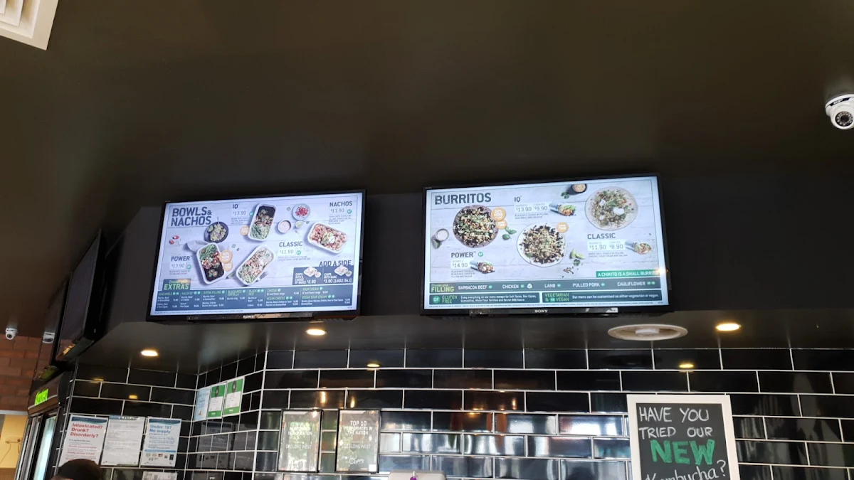 Menu, Zambrero Geelong West