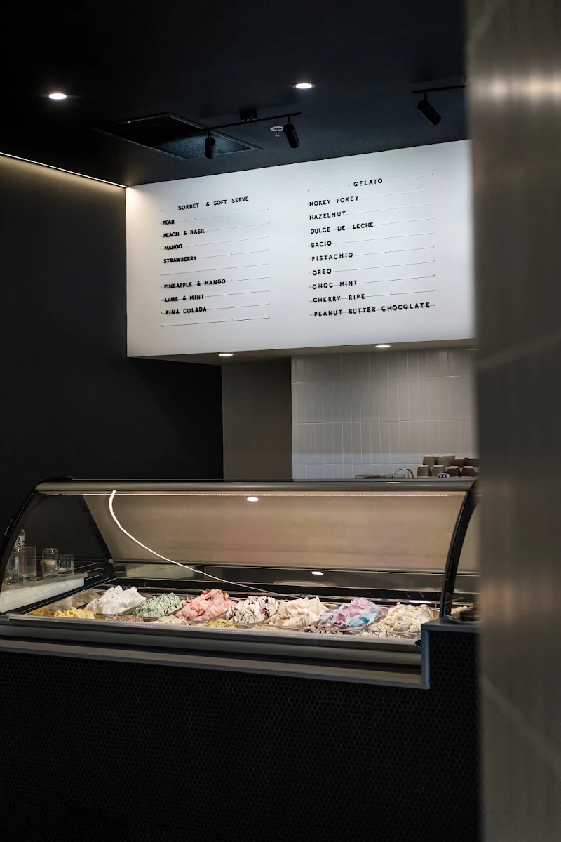 Menu, Allora Gelato & Coffee