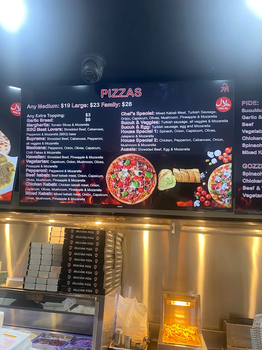 Menu, Kebab House Chipping Norton