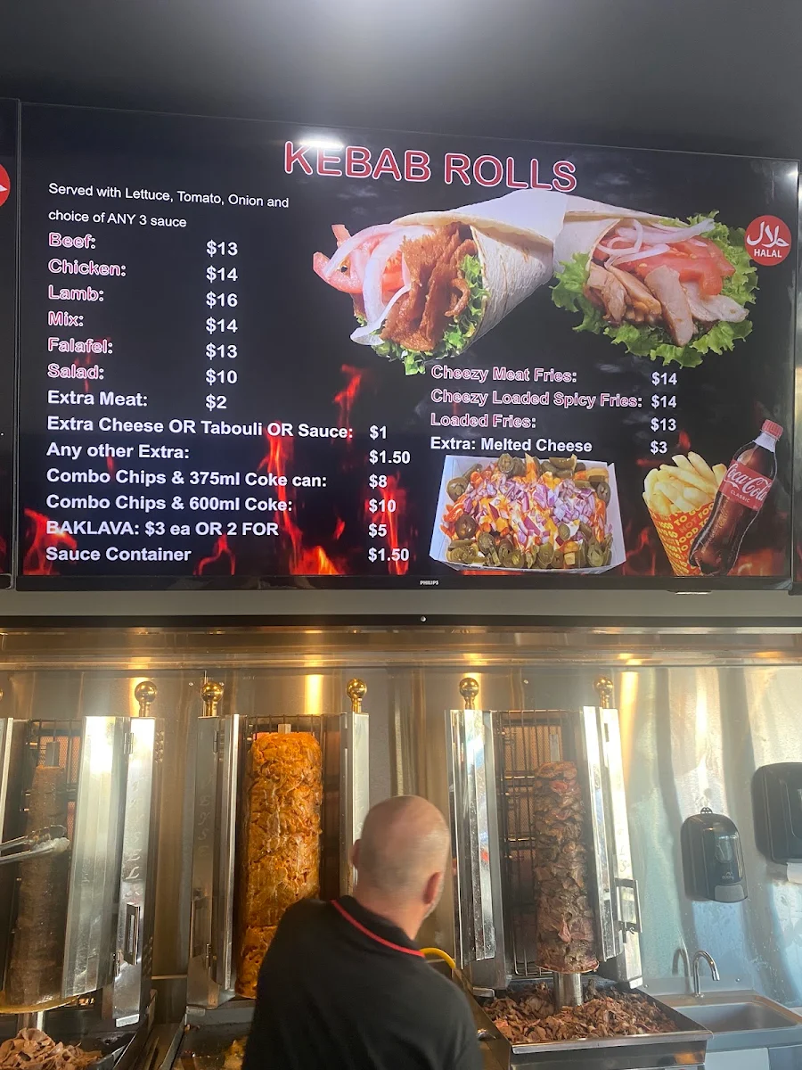 Menu, Kebab House Chipping Norton