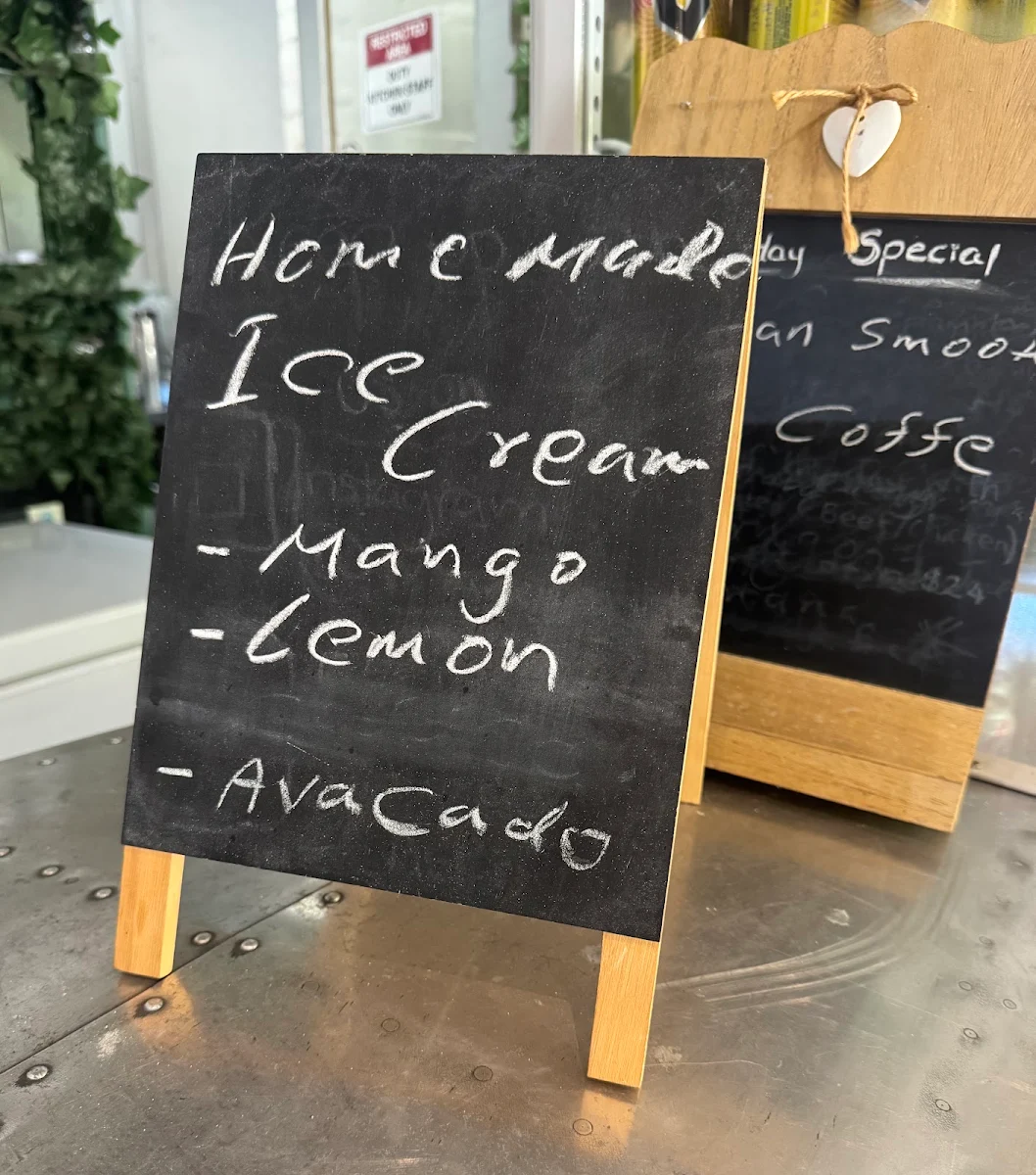 Menu, Mango's Nuts Cafe & Restaurant