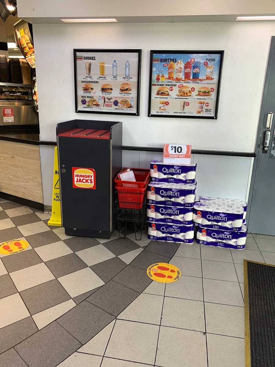 Menu, Hungry Jack's Burgers Fyshwick