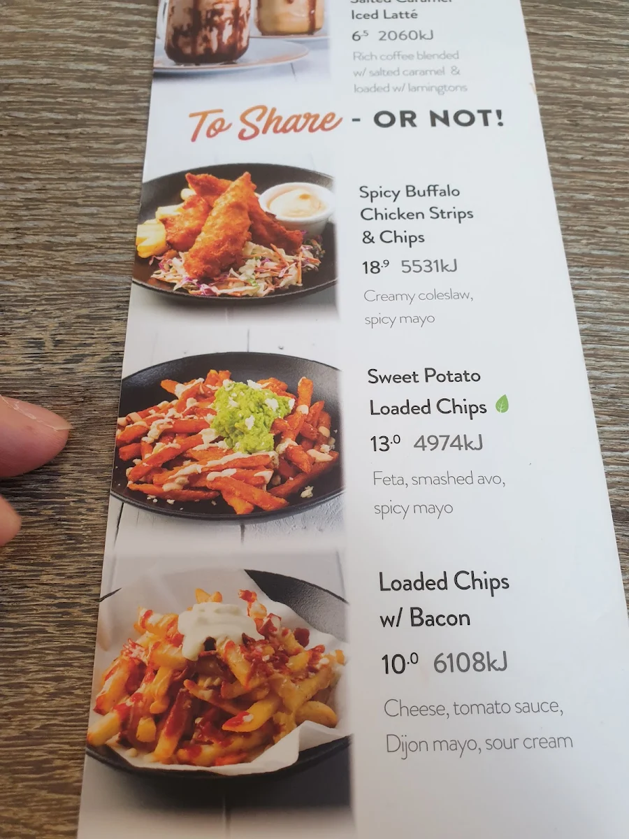 Menu, The Coffee Club