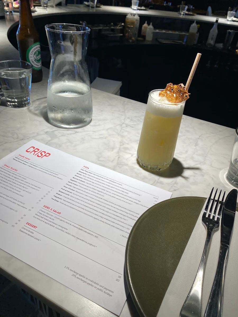 Menu, Crisp Port Elliot