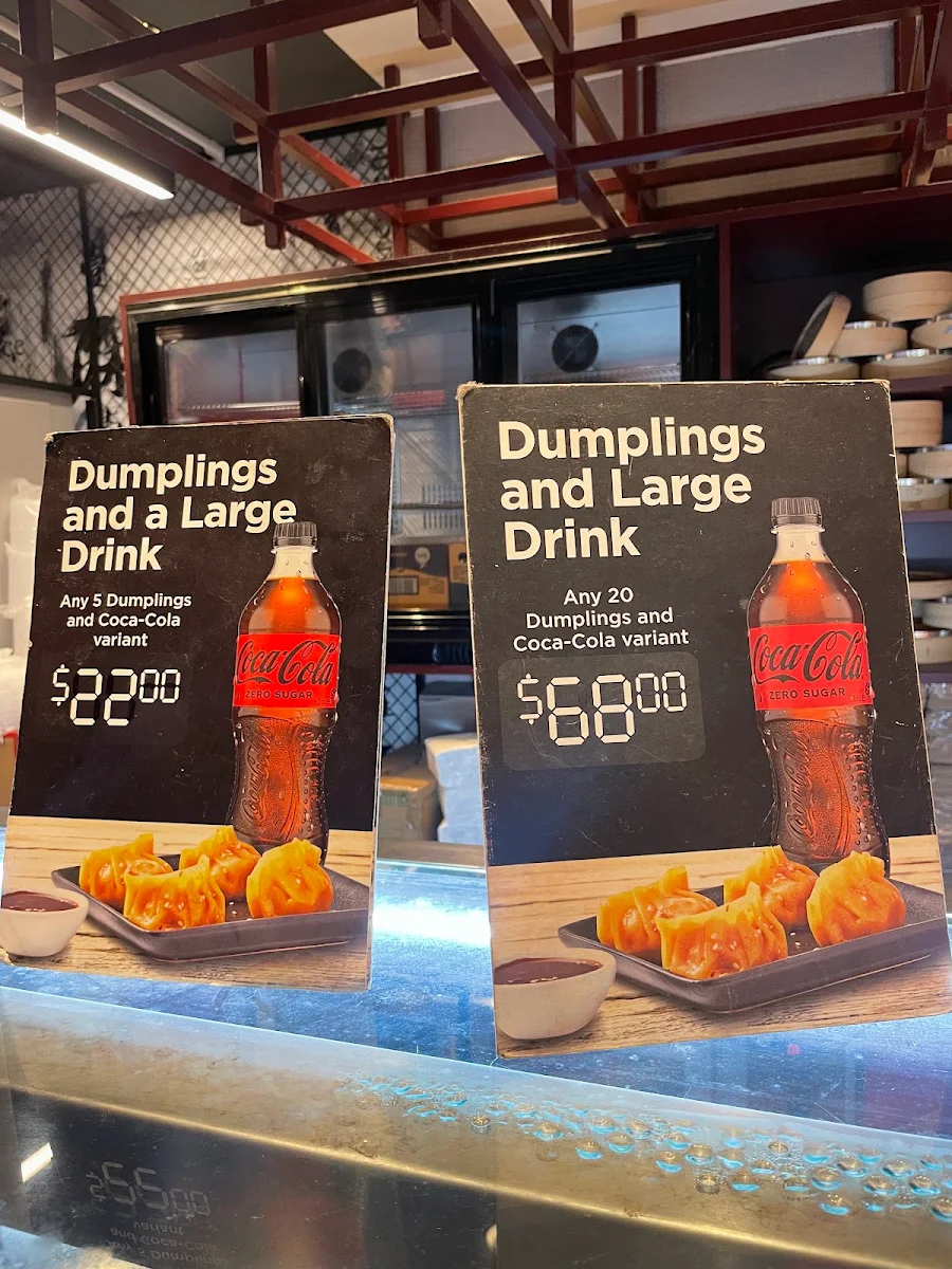 Menu, Hutong Dumpling Bar