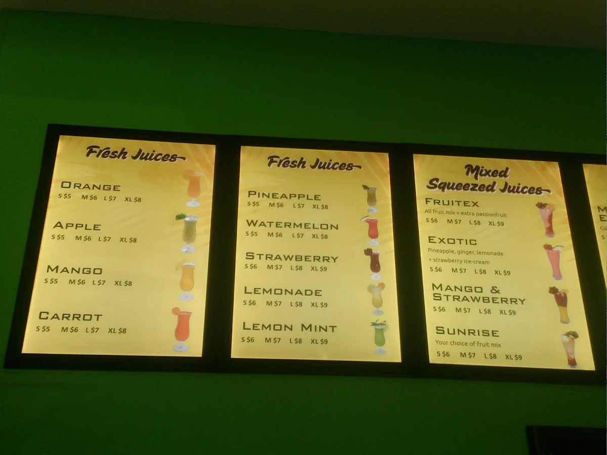 Menu, TROPICANA COCKTAILS PUNCHBOWL