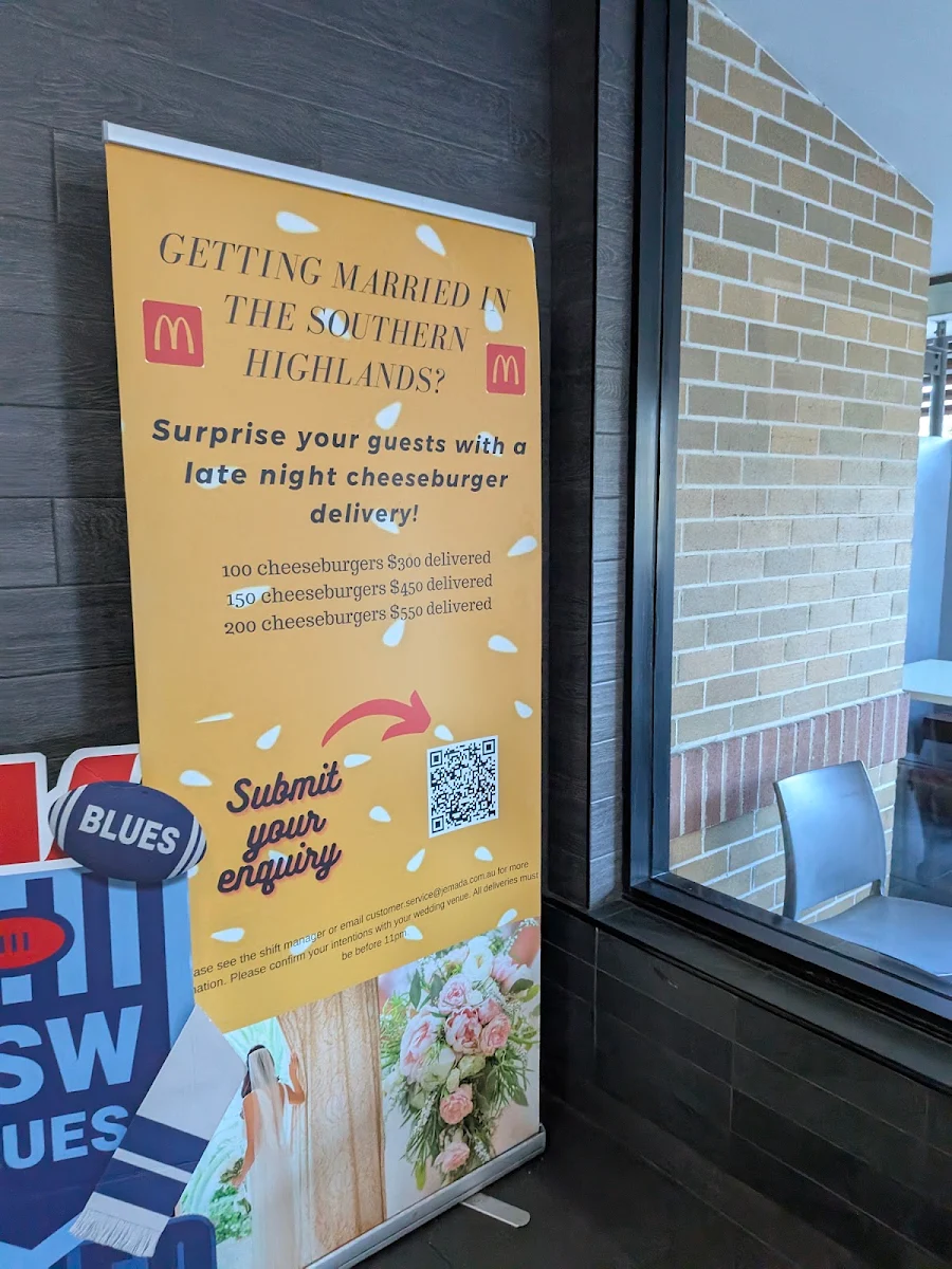 Menu, McDonald's Mittagong
