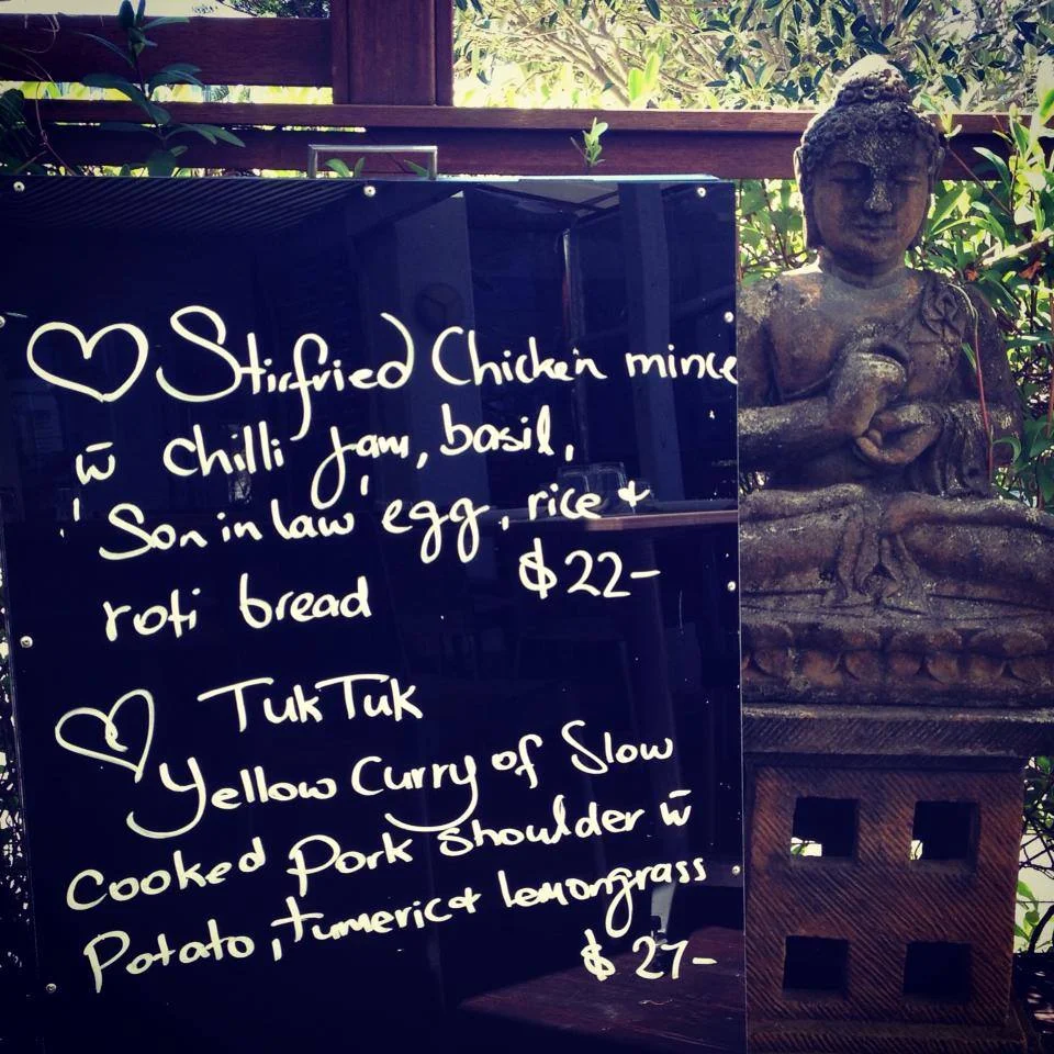 Menu, Mahsuri Thai Restaurant & Bar