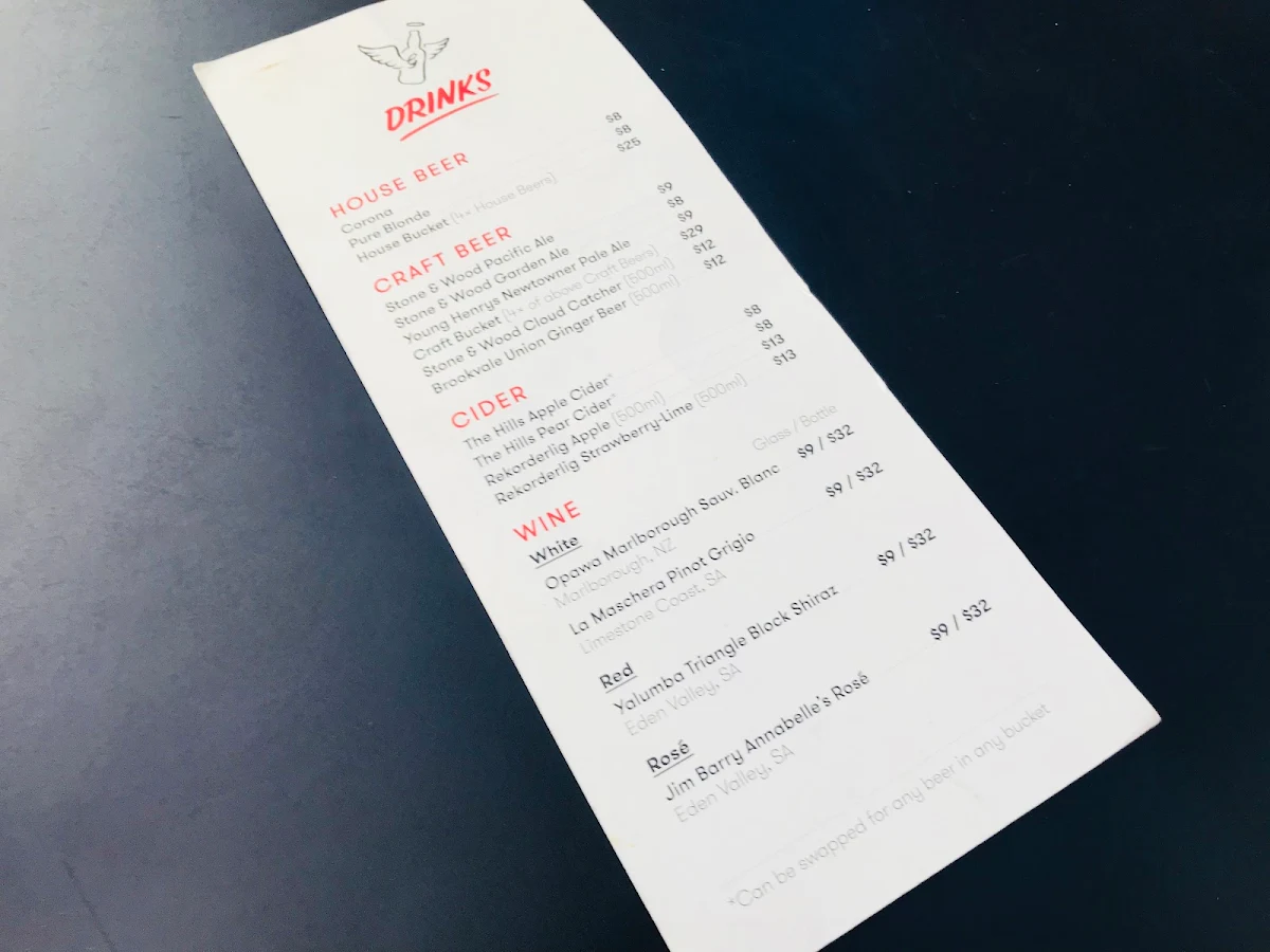 Menu, Grill'd Burgers - Macarthur Square
