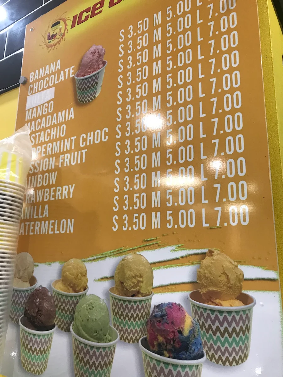 Menu, Falooda House Craigieburn