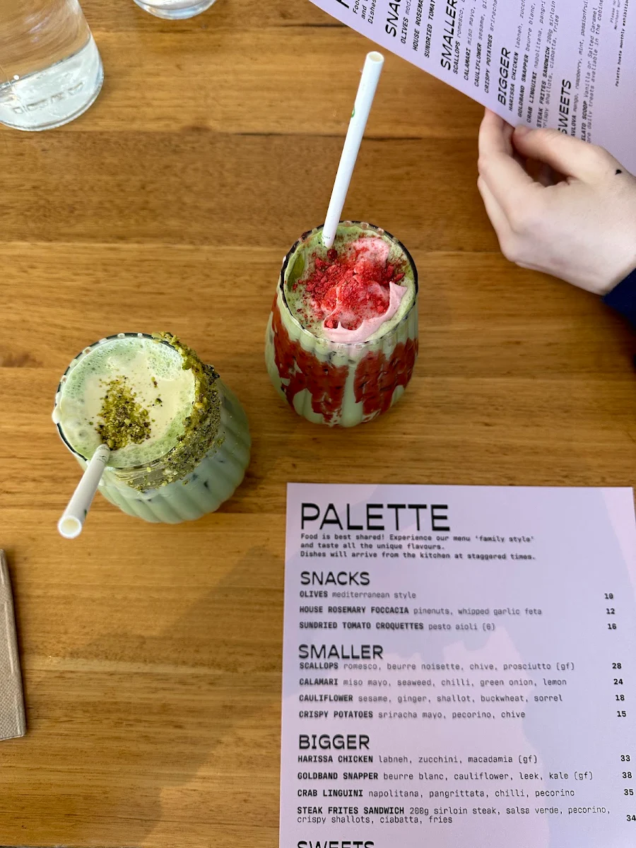 Menu, Palette Fremantle