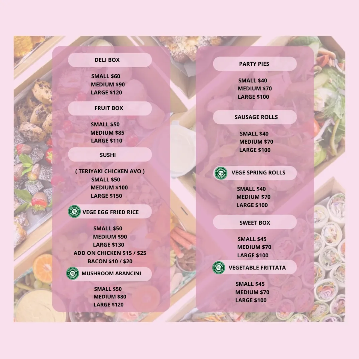 Menu, Amo House And Catering