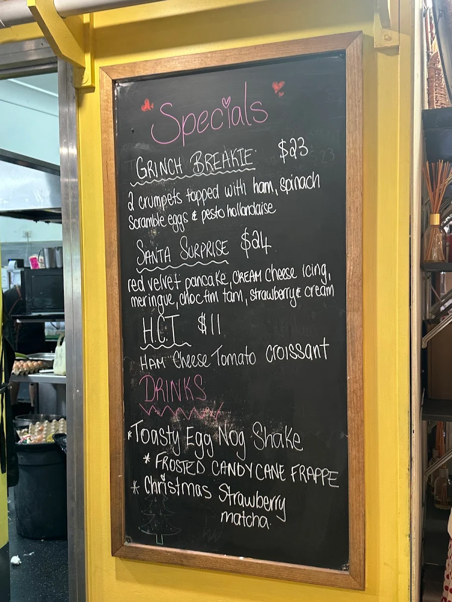 Menu, Warwicks Gardens Galore