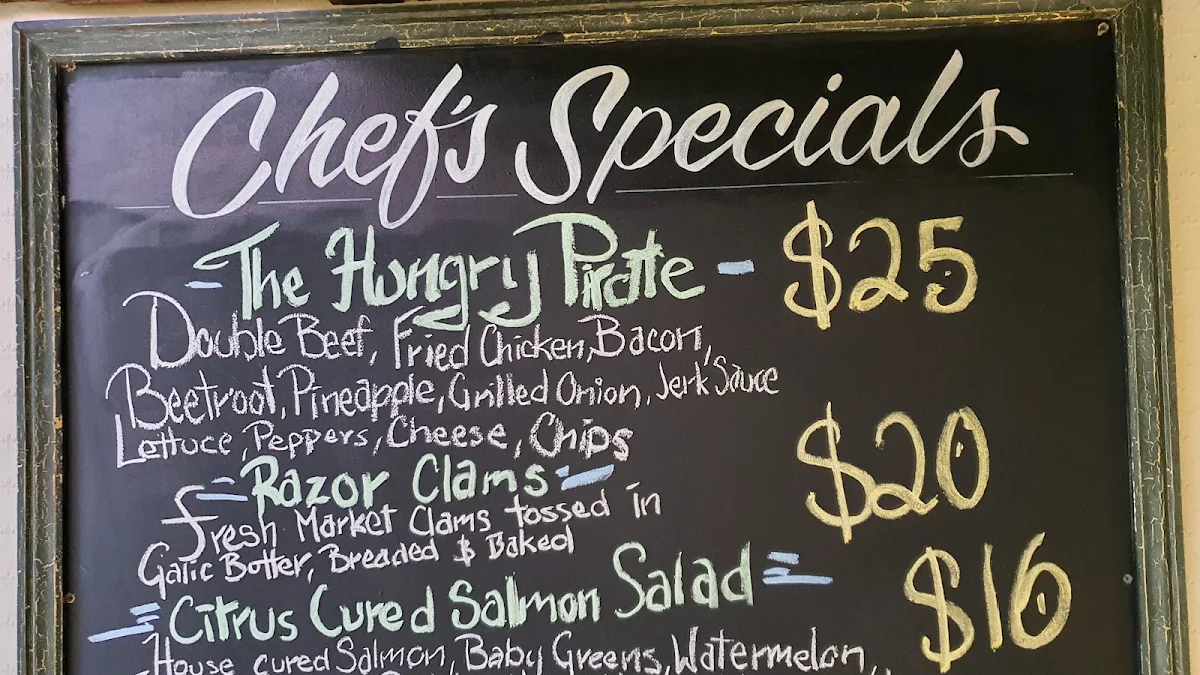 Menu, The Cauliflower Hotel