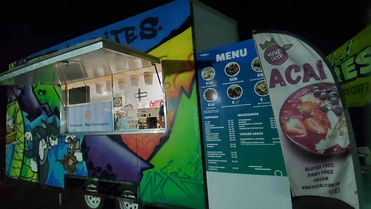 Menu, Magic Bites Crepes Acai