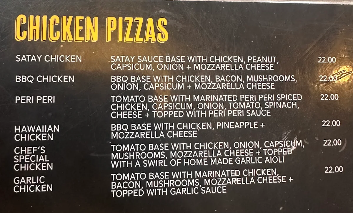 Menu, Lads 2.0 pizza kebab and grill