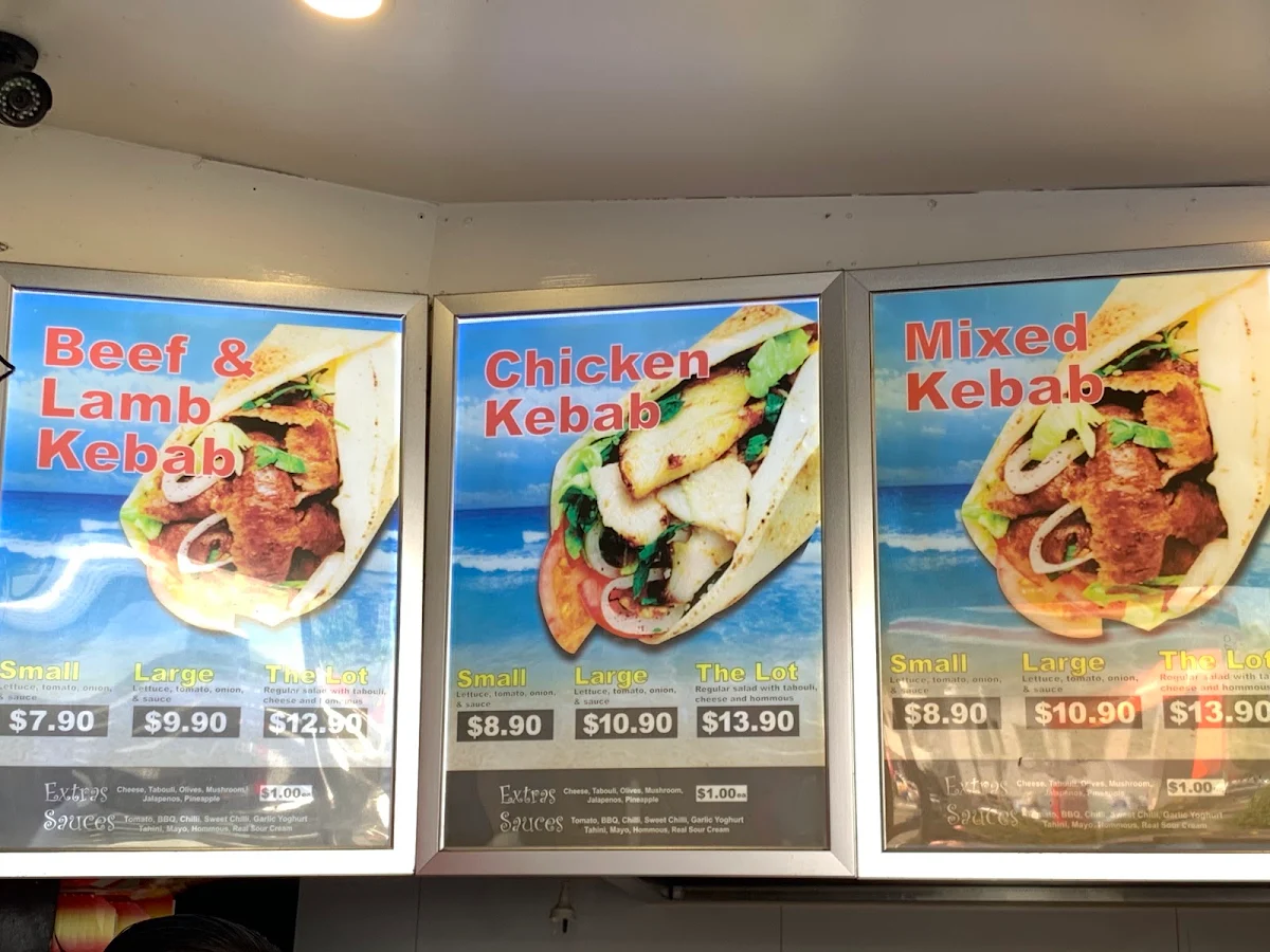 Menu, Jack’s Kebabs