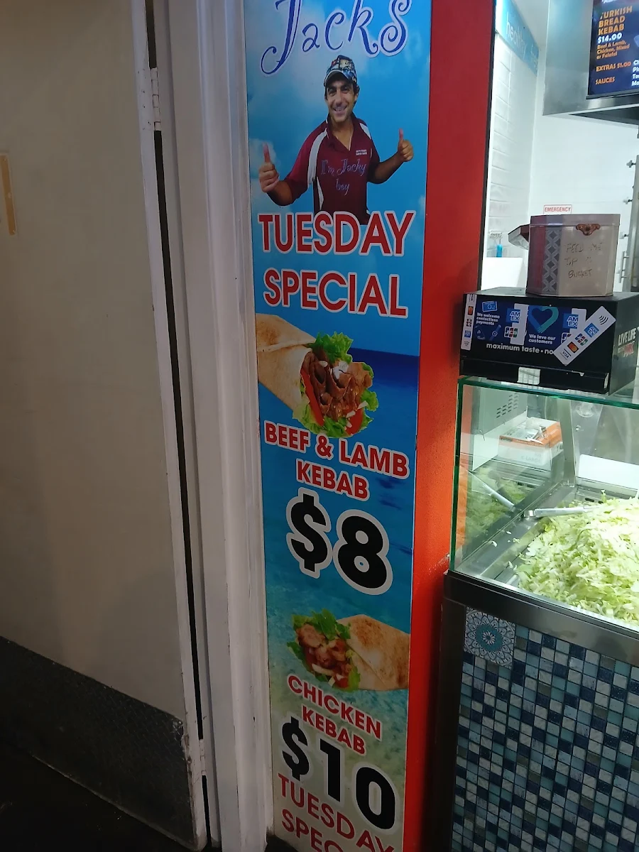 Menu, Jack’s Kebabs
