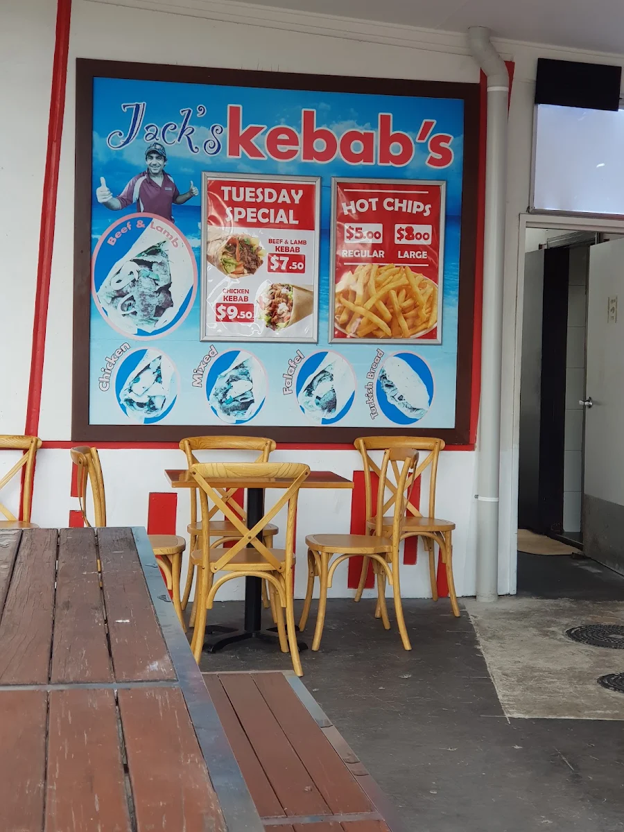Menu, Jack’s Kebabs