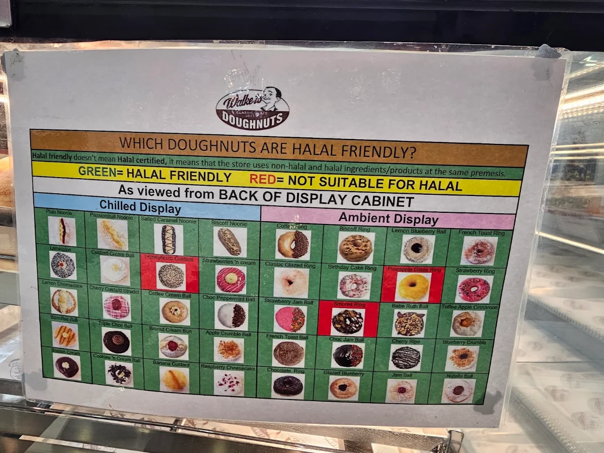 Menu, Walker's Doughnuts Moonee Ponds