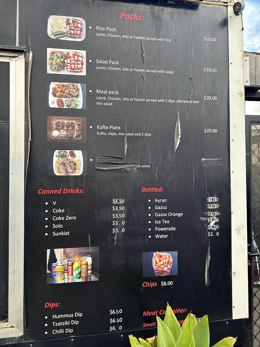 Menu, The Grillfather
