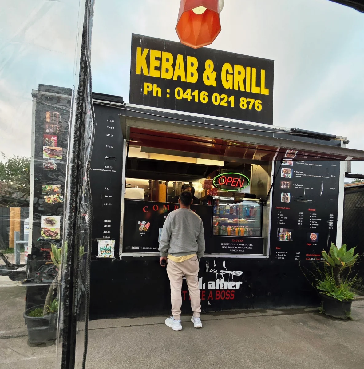 Menu, The Grillfather