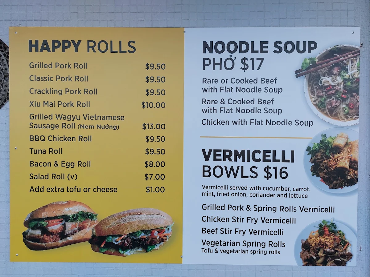 Menu, Banh'milicious