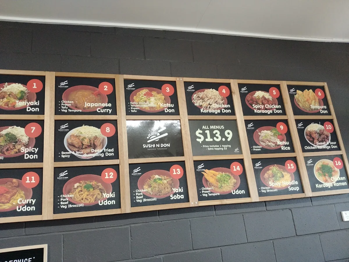 Menu, SUSHI N DON