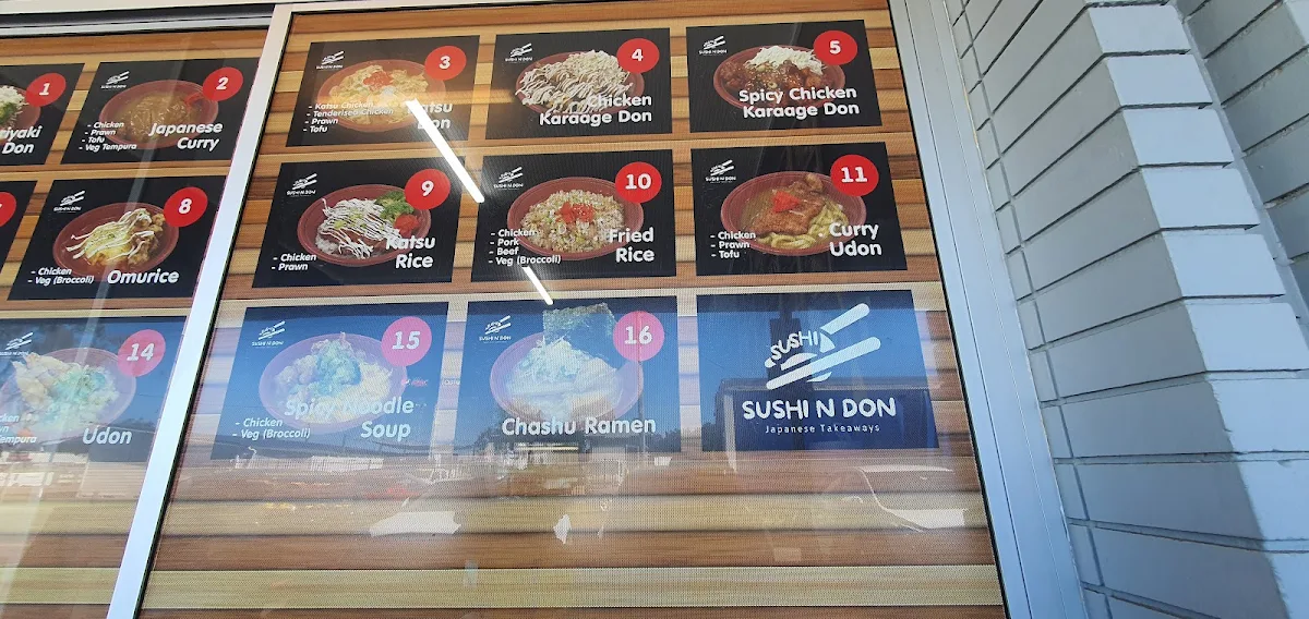 Menu, SUSHI N DON