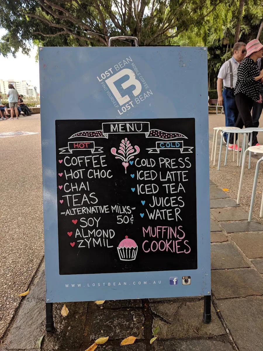Menu, Lost Bean (Grey Street)