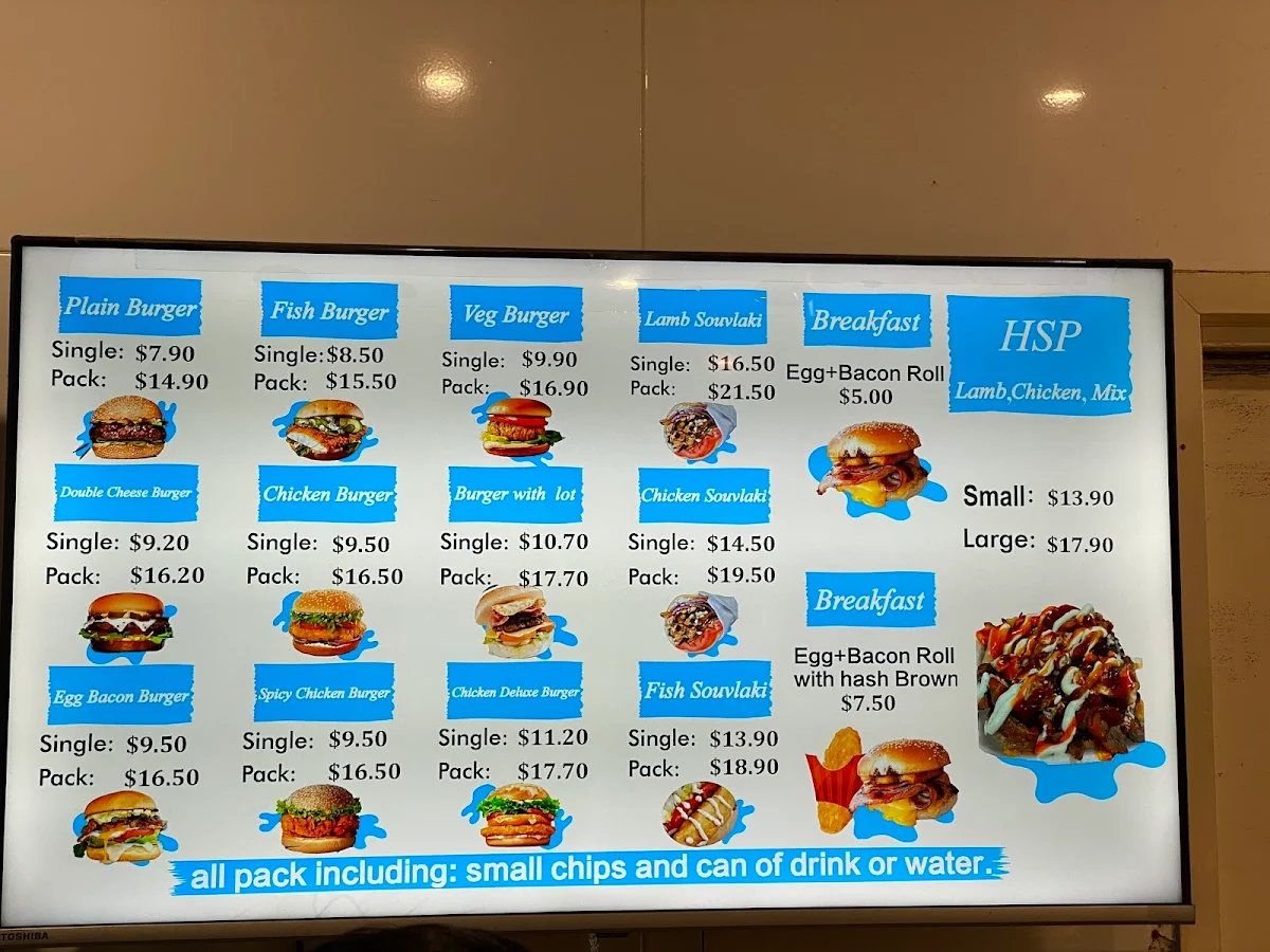 Menu, Neptune's Seafood Catch