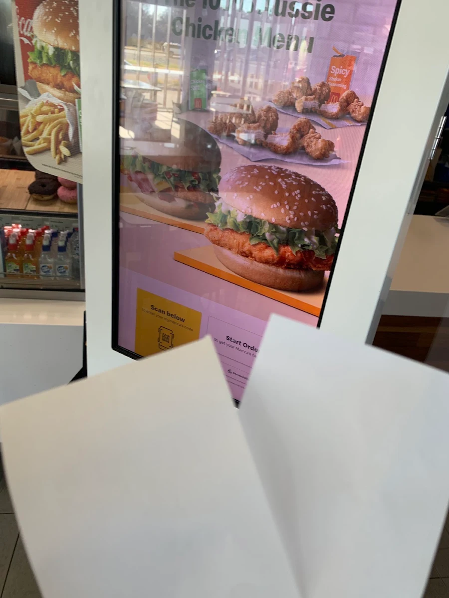 Menu, McDonald's West Beach