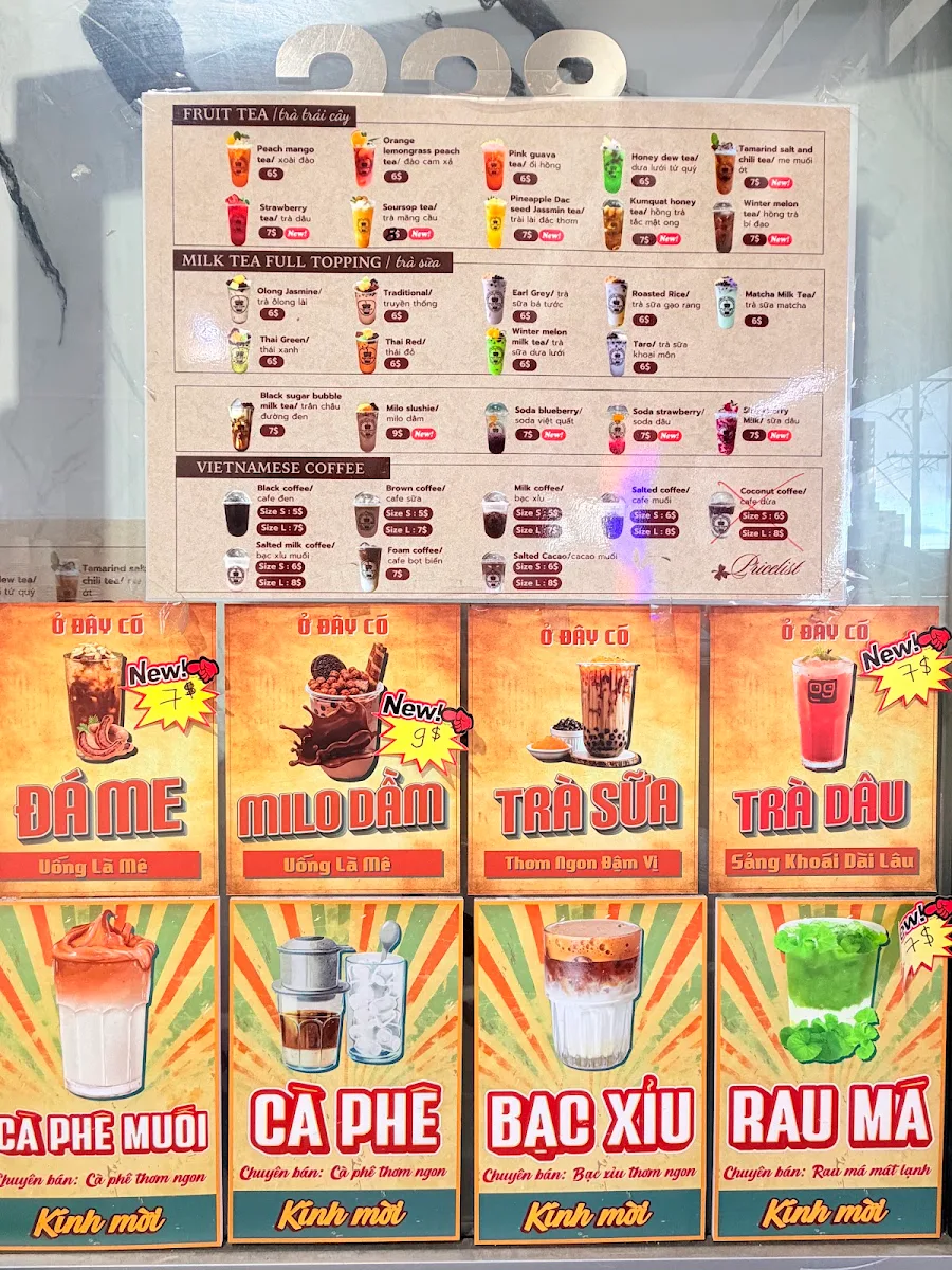 Menu, KIJO CAFE