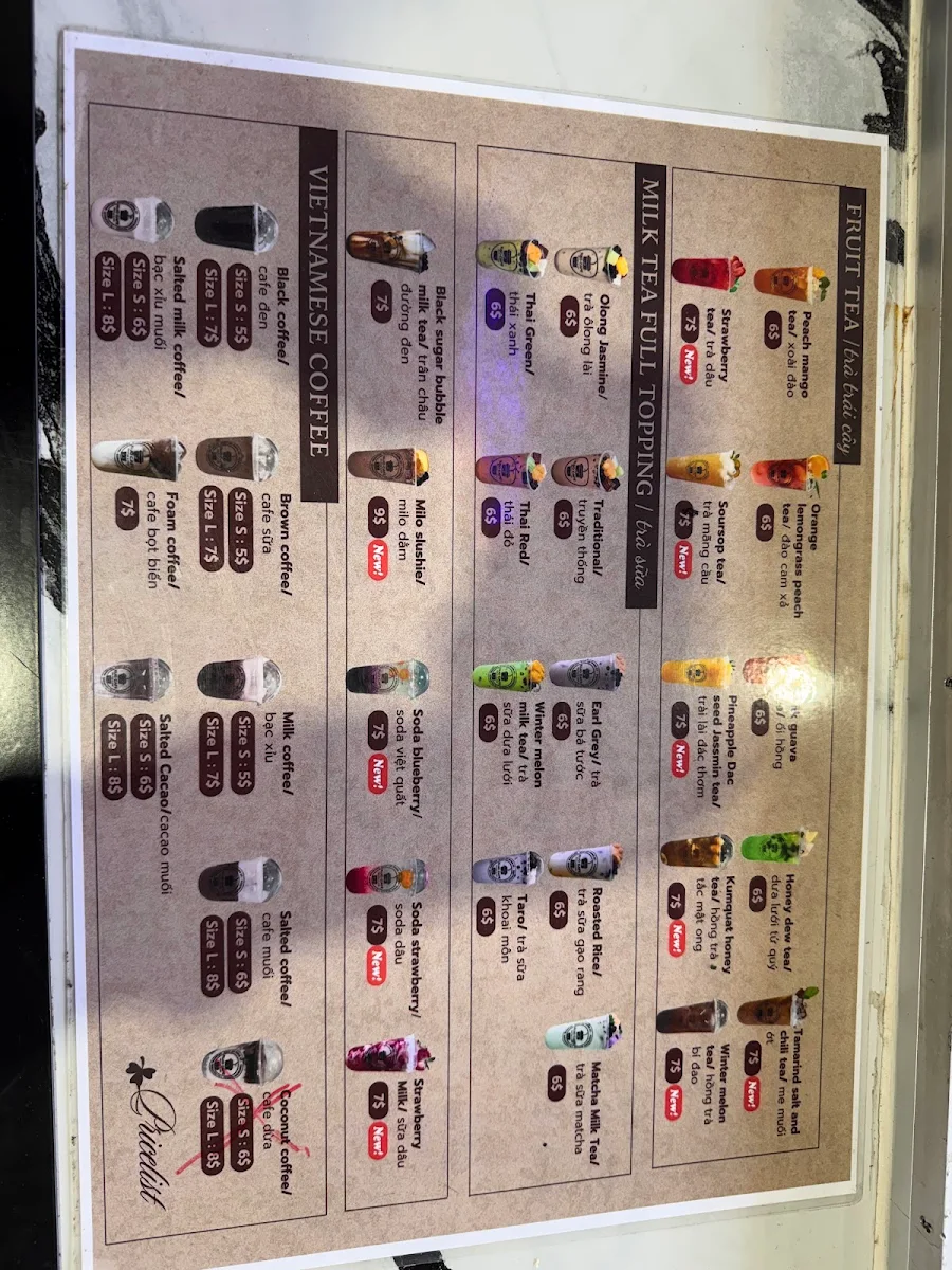 Menu, KIJO CAFE