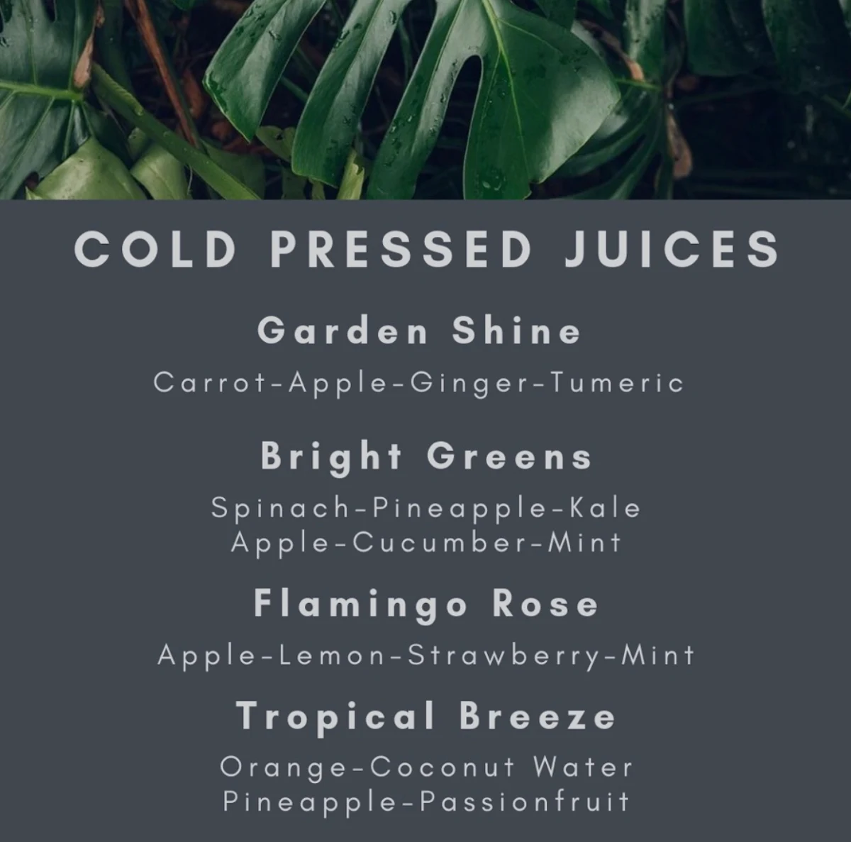 Menu, The Overflow Cafe