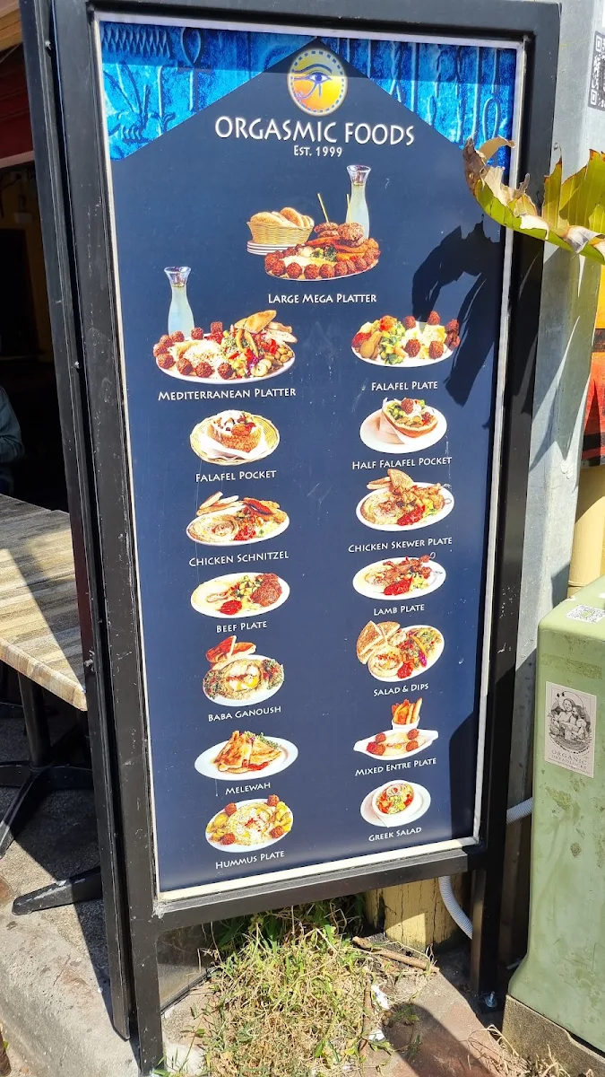 Menu, Orgasmic Food Byron Bay