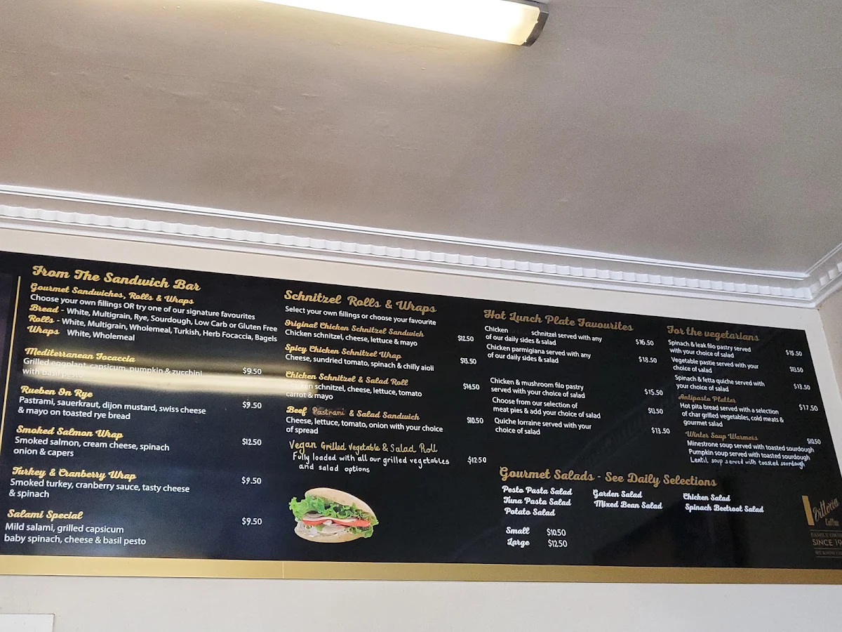 Menu, Ambrosia Cafe