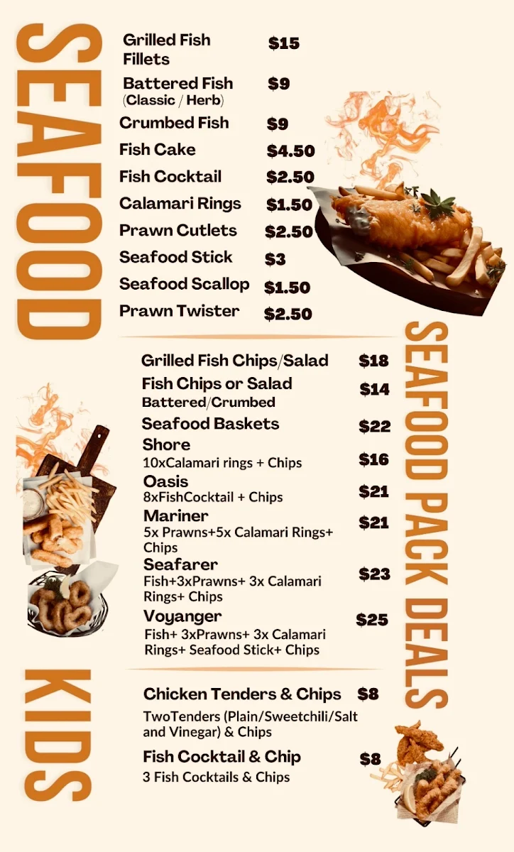 Menu, Tamworth Crunch Co