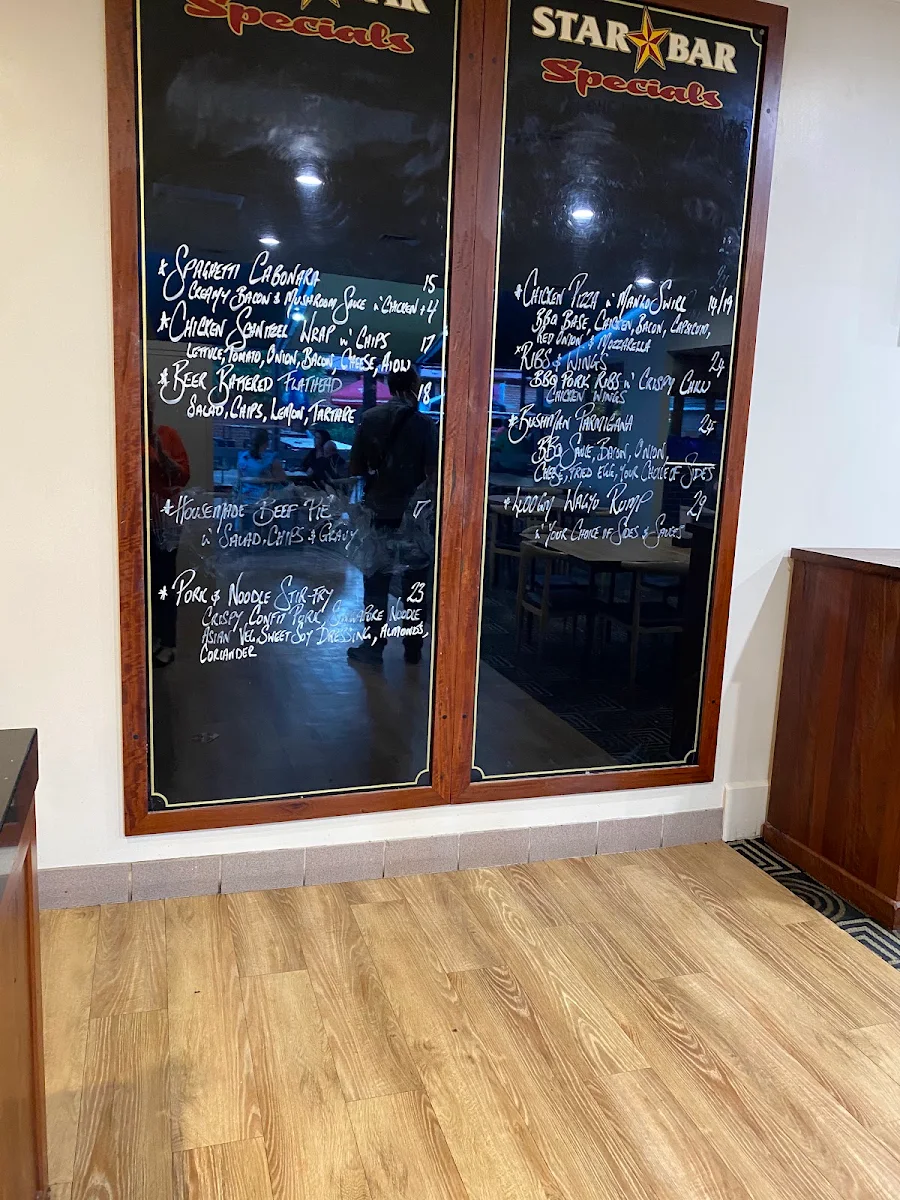 Menu, Star Hotel Albury