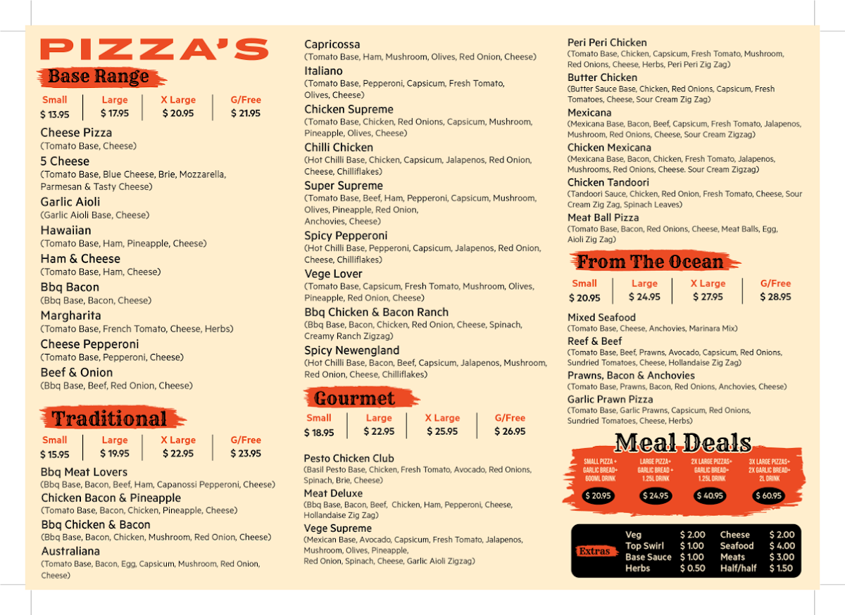 Menu, Chef Slice