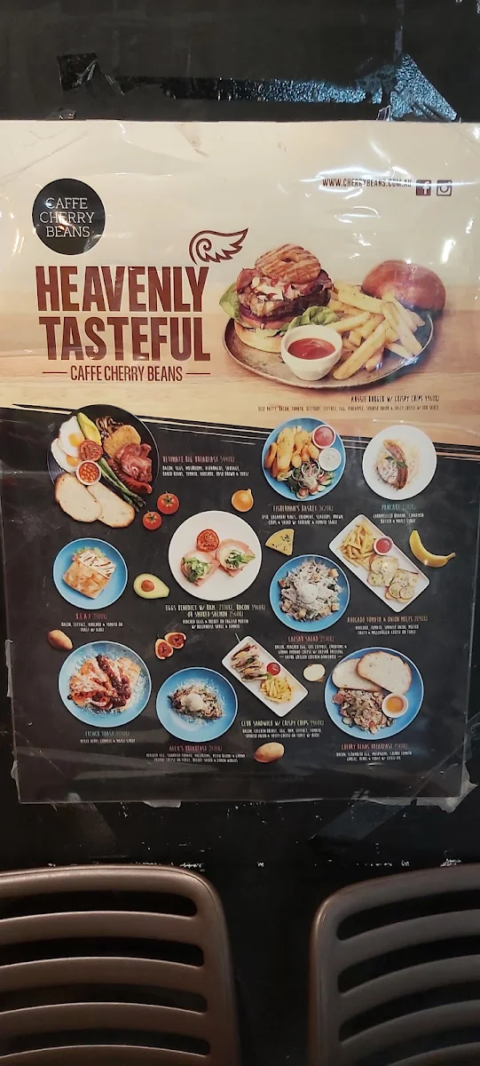 Menu, Caffe Cherry Beans