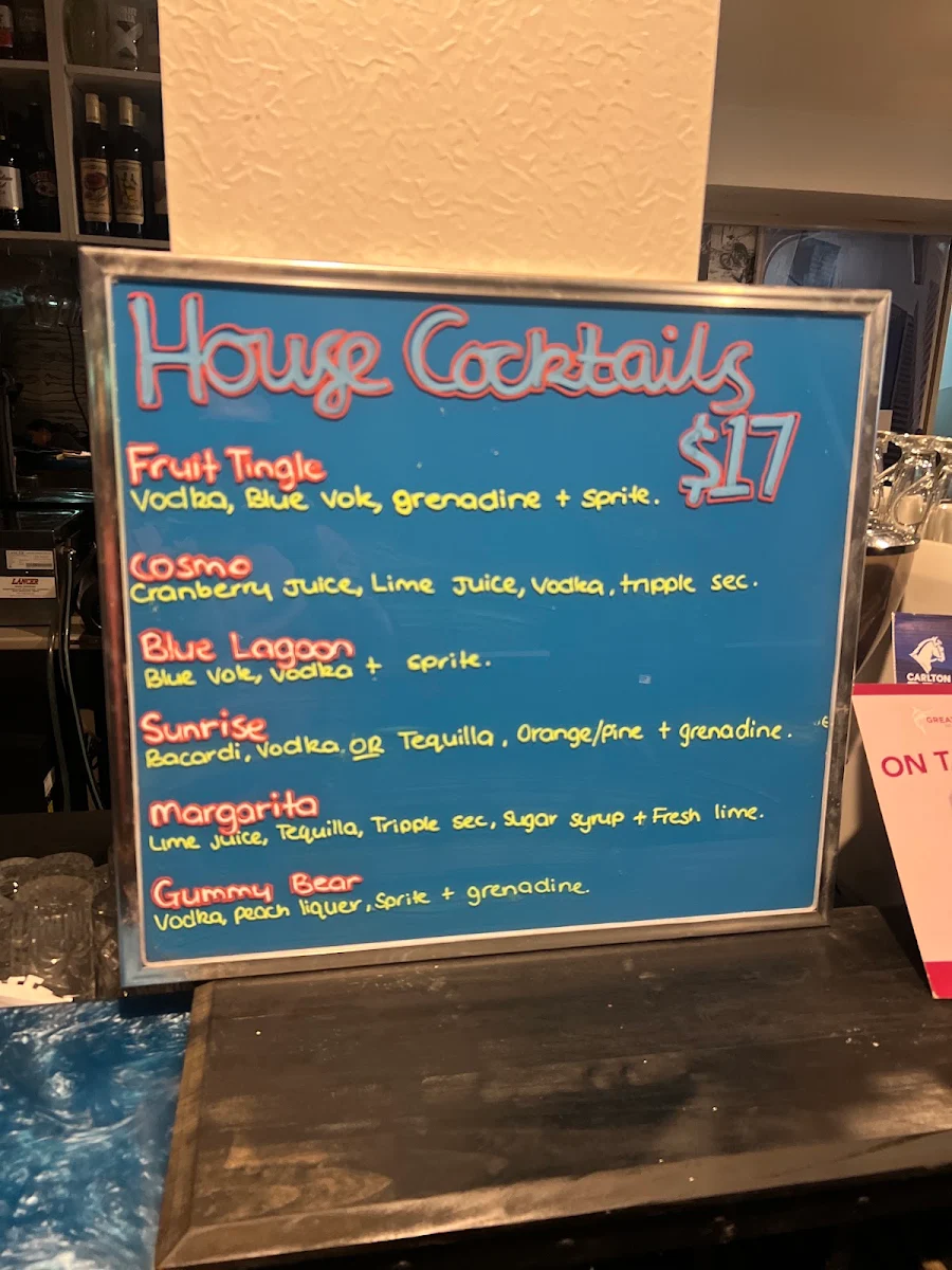 Menu, Eight on the Beach