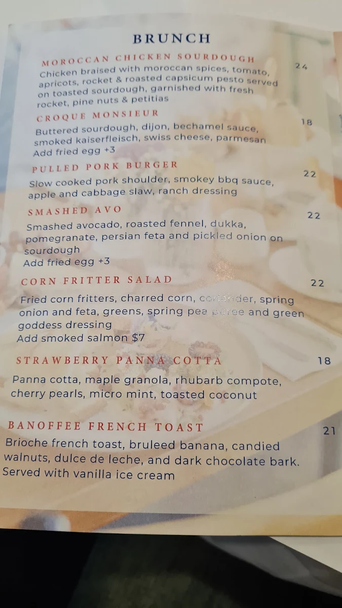 Menu, Mary Eats Cake - Montrose